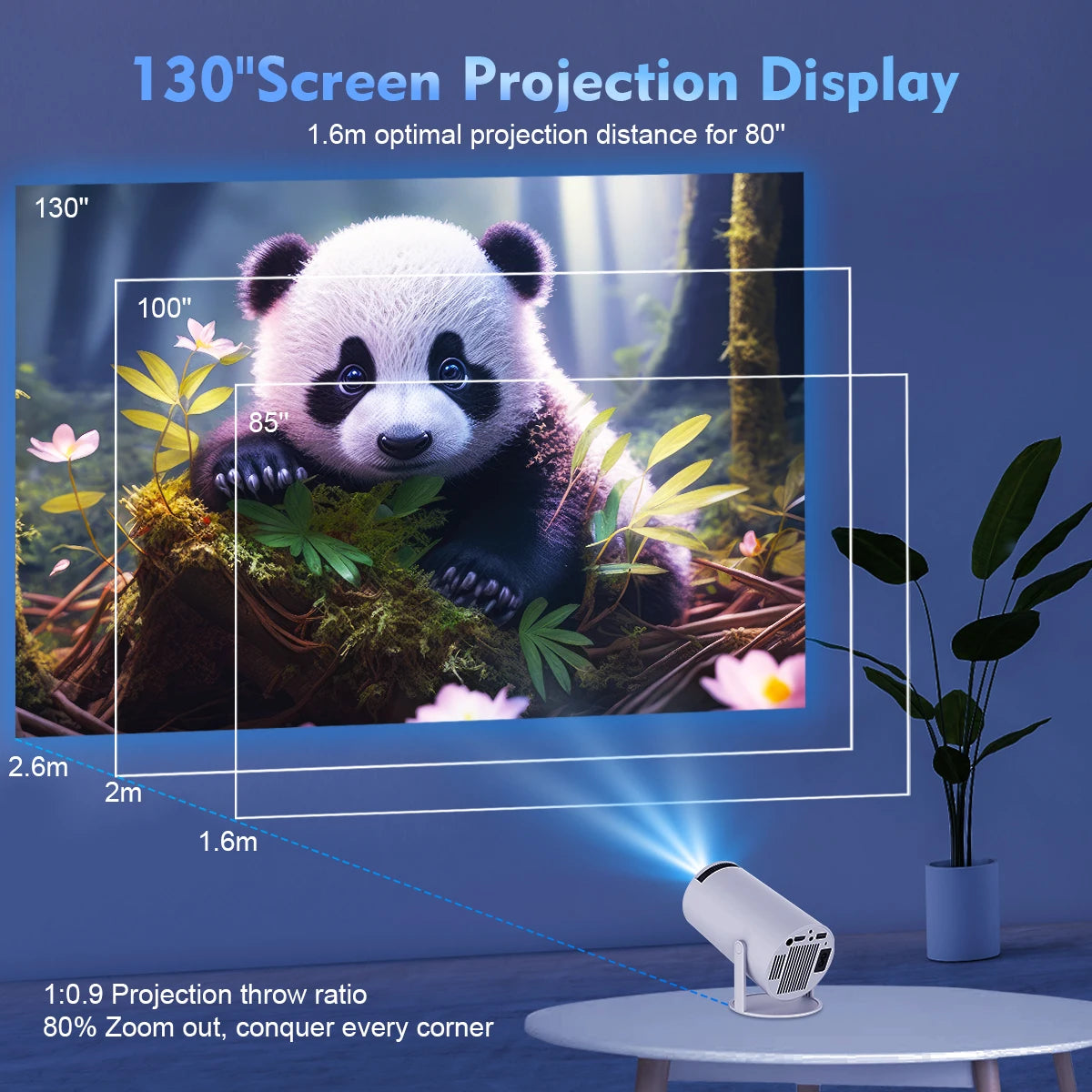 Magcubic Projector HY300 Pro 4K- Home Cinema Outdoor Projetor